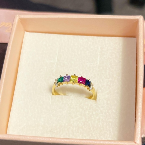 Multi Colour Stone Ring - Picture 4 of 5
